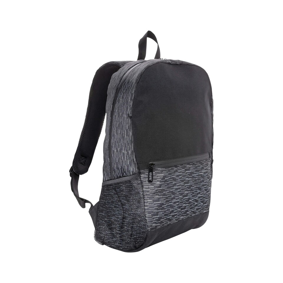 image 1 of XD Collection Reflective RPET Aware Laptop Backpack - Black - One Size Black