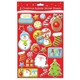 image 1 of 2 A4 SHEETS OF CHRISTMAS BUBBLE STICKERS