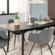 image 6 of Montreux Rectangular Extending Dining Table in Black 180-219 cm