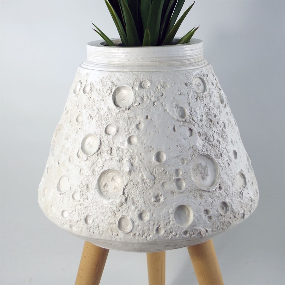 image 1 of Large Planters Plant Pots Large Lunar White Planter 62cm x 40cm Botanik | White