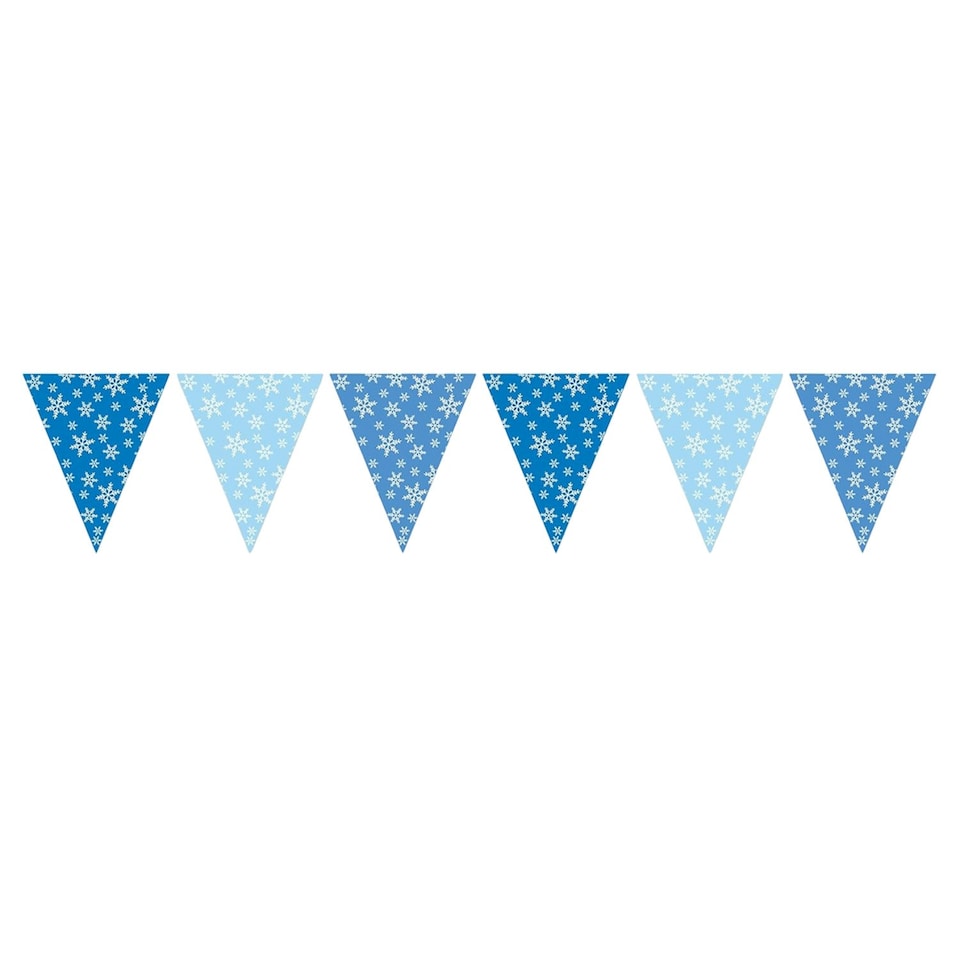 Snowflake Party Bunting - Blue - One Size