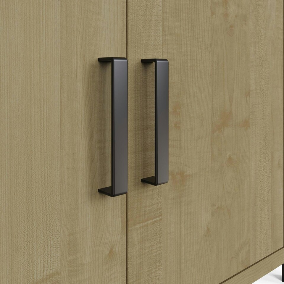 image 1 of Lowry 2 Door 2 Drawer Compact Sideboard Driftwood Lacquered Solid Reclaimed Pine Brown