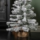 image 5 of 60cm Mini Imperial Snow Flocked Christmas Tree in Burlap Base