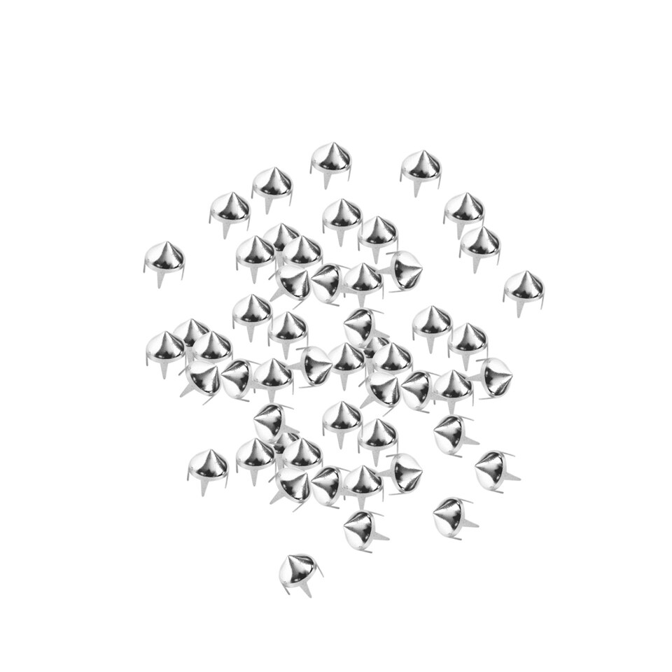 image 1 of 8mm High Cone Punk Studs Hand Pressed Leather Rivets - 50pcs