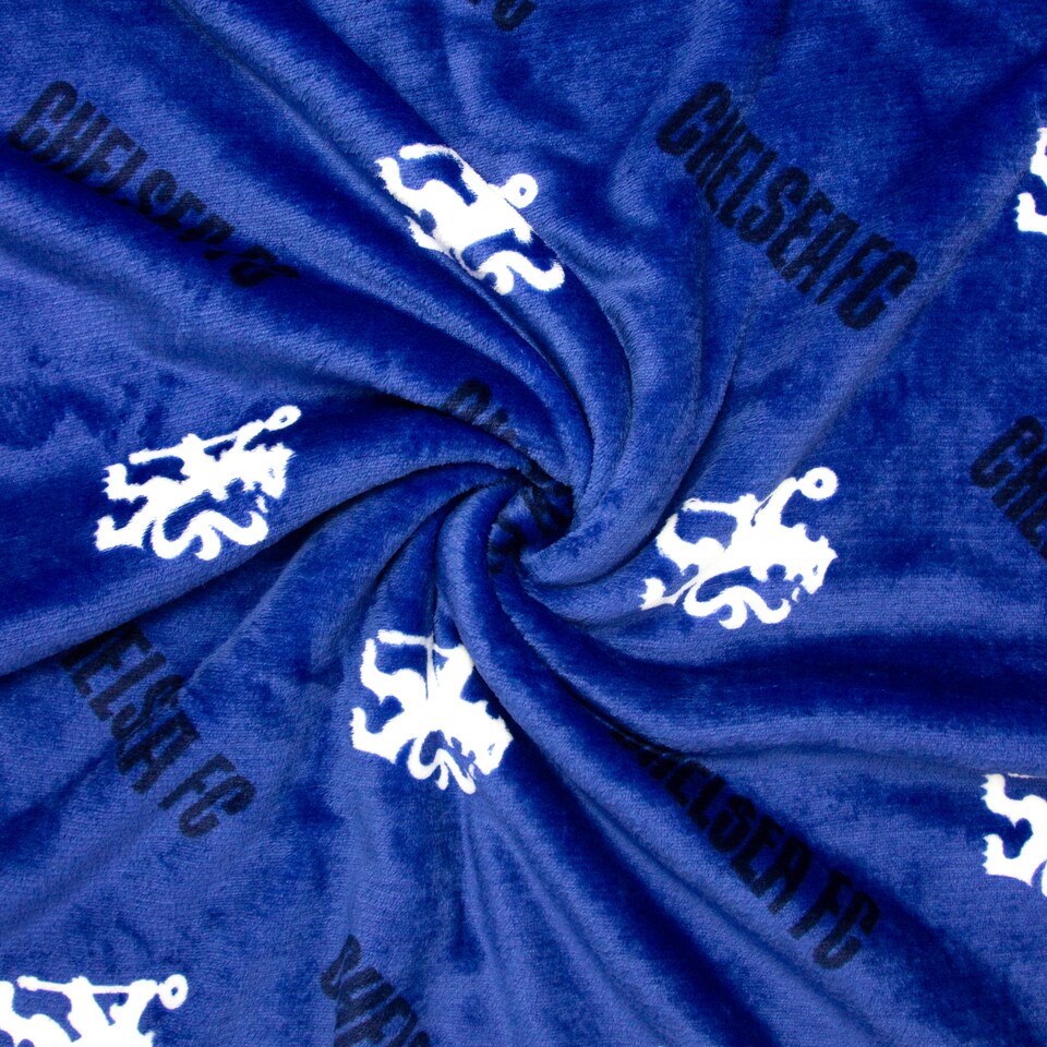 image 1 of Chelsea FC Geometric Fleece Blanket