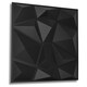 image 1 of NOVECRAFTO Geometric Diamond 3D Wall Panels – 6 Sheets Covering 1.5 sqm (16.15 sqft) – Matte PVC Cladding Panels 50x50cm Diamond Design Black