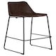 image 1 of Interiors by Premier Elevated And Comfortable Mocha Bar Stool With Black Legs, Sleek Design Kitchen Stool, Contemporary Bar Stool