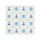 image 1 of Nautical Elements On Striped Splash Back | White