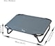 image 2 of Actiaspet Elevated Folding Dog Bed Indoor Outdoor Pet Cot Steel Frame (Grey, Medium)