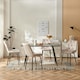 image 2 of SONARA Modern Set of 4 Velvet Dining Chairs with Ergonomic Upholstered Seat