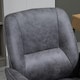 image 8 of Vinsetto Swivel Computer Office Chair Mid Back Desk Chair for Home, Deep Grey