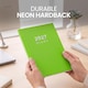 image 4 of 2027 Diary A5 Week to View - Hardback Planner Organiser with Ribbon Bookmark - Weekly Appointment Journal Notebook (Lime) | Green | Lime