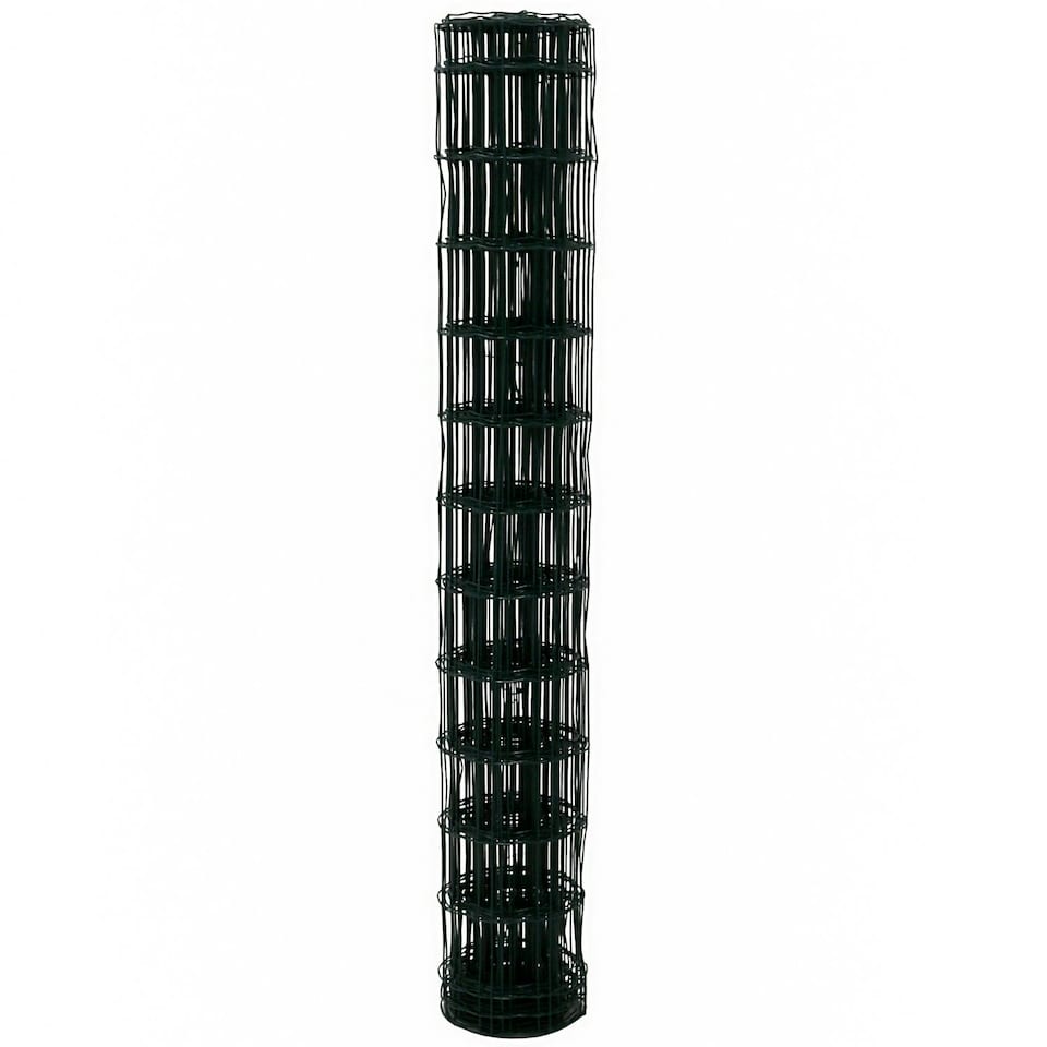 image 1 of Oypla 1.2m x 10m Green PVC Coated Galvanised Steel Wire Mesh Fencing Garden Euro Fence Green
