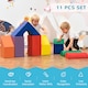 image 3 of HOMCOM 11-Piece Soft Play Equipment for Toddlers, Soft Play Set