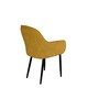 image 4 of Set Of 4 Anika Modern Velvet Dining Chair Padded Seat Metal Legs (Mustard)