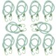 image 1 of 48" Heavy Duty Bungee Cords Fasteners Tie Downs Fastening Metal Hooks 10pk