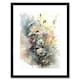 image 1 of Wild Flower Daisies Bloom Modern Boho Watercolour 9x7" Black Framed Wall Art Print