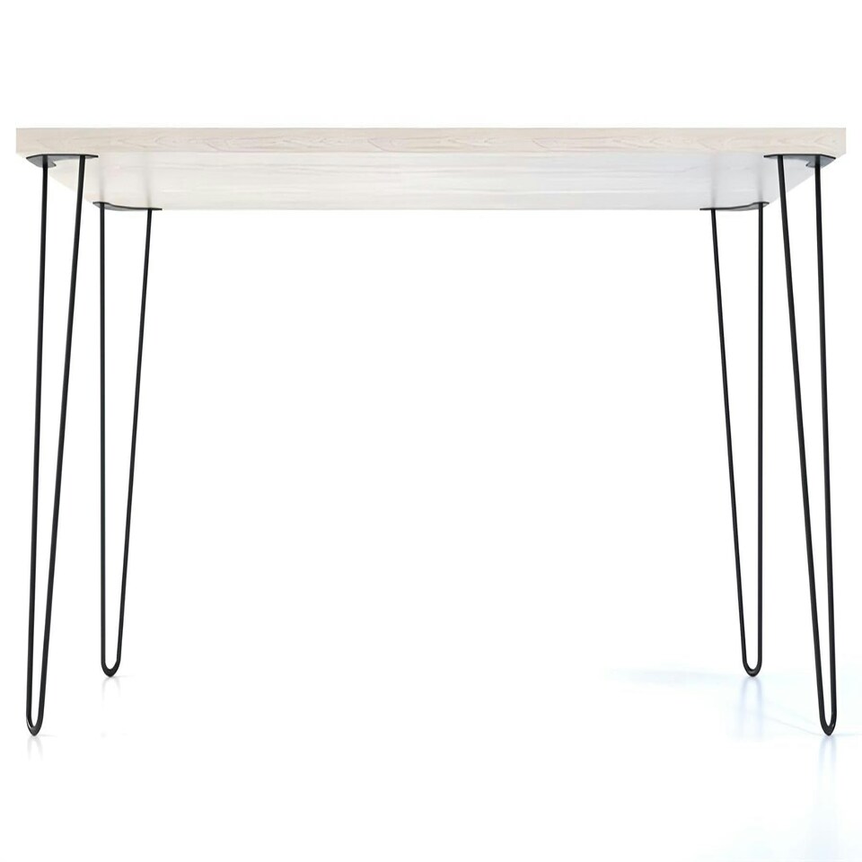 image 1 of Modern Grey Bench with Hairpin Legs  Stylish & Sturdy Seating for Home & Dining Grey