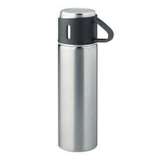 MidOcean Tonia Double-Walled 420ml Flask - Matt Silver - One Size Multi | One Size
