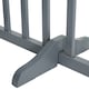 image 3 of Living and Home Wooden Foldable Freestanding 3 Panel Pet Gate - Grey