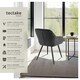 image 2 of Dining Chair Marilyn - corduroy look, upholstered, armchair, continuous backrest - Set of 6 Grey | Anthracite/Black