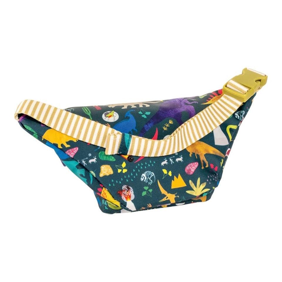 image 1 of Floss & Rock Children's Belt Bag- Dinosaur Multi