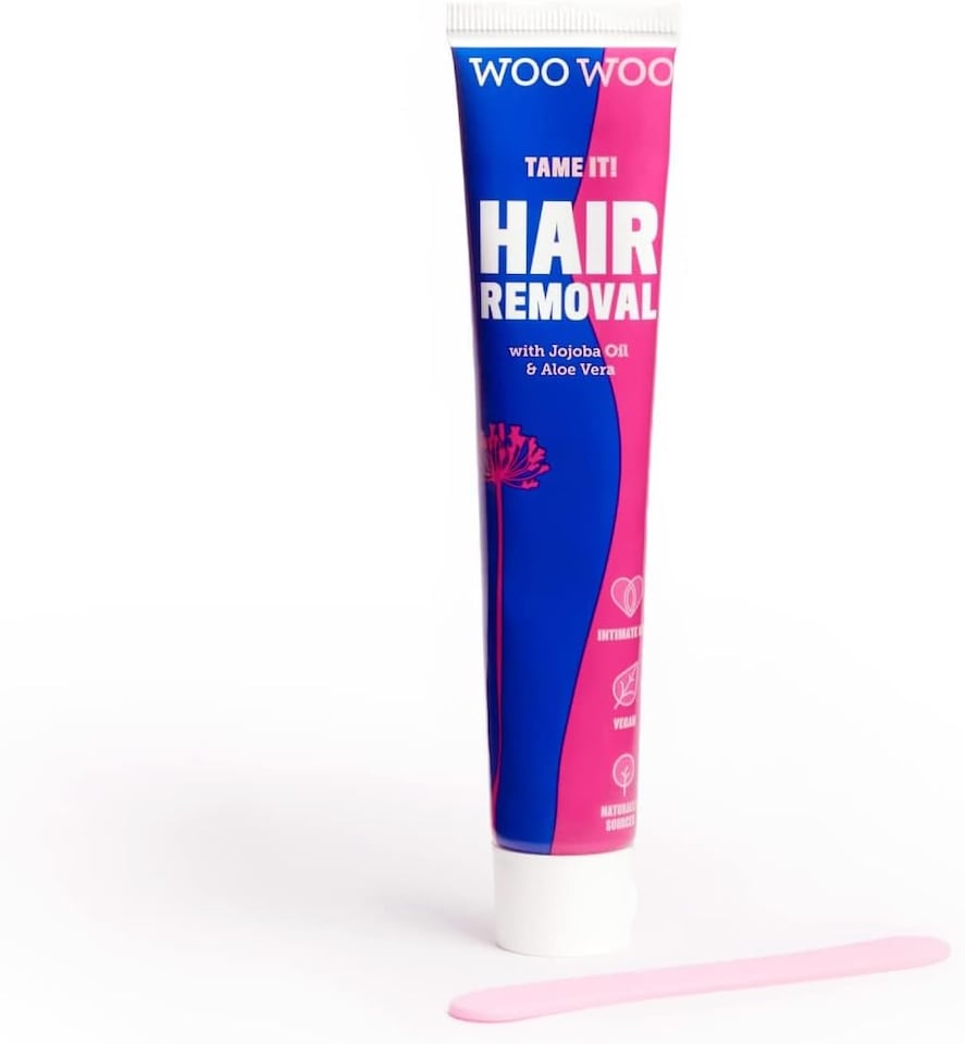 image 1 of WooWoo Tame It Natural Intimate Hair Removal Cream - Painless Vegan Hair Remover For Sensitive Skin - 50ml