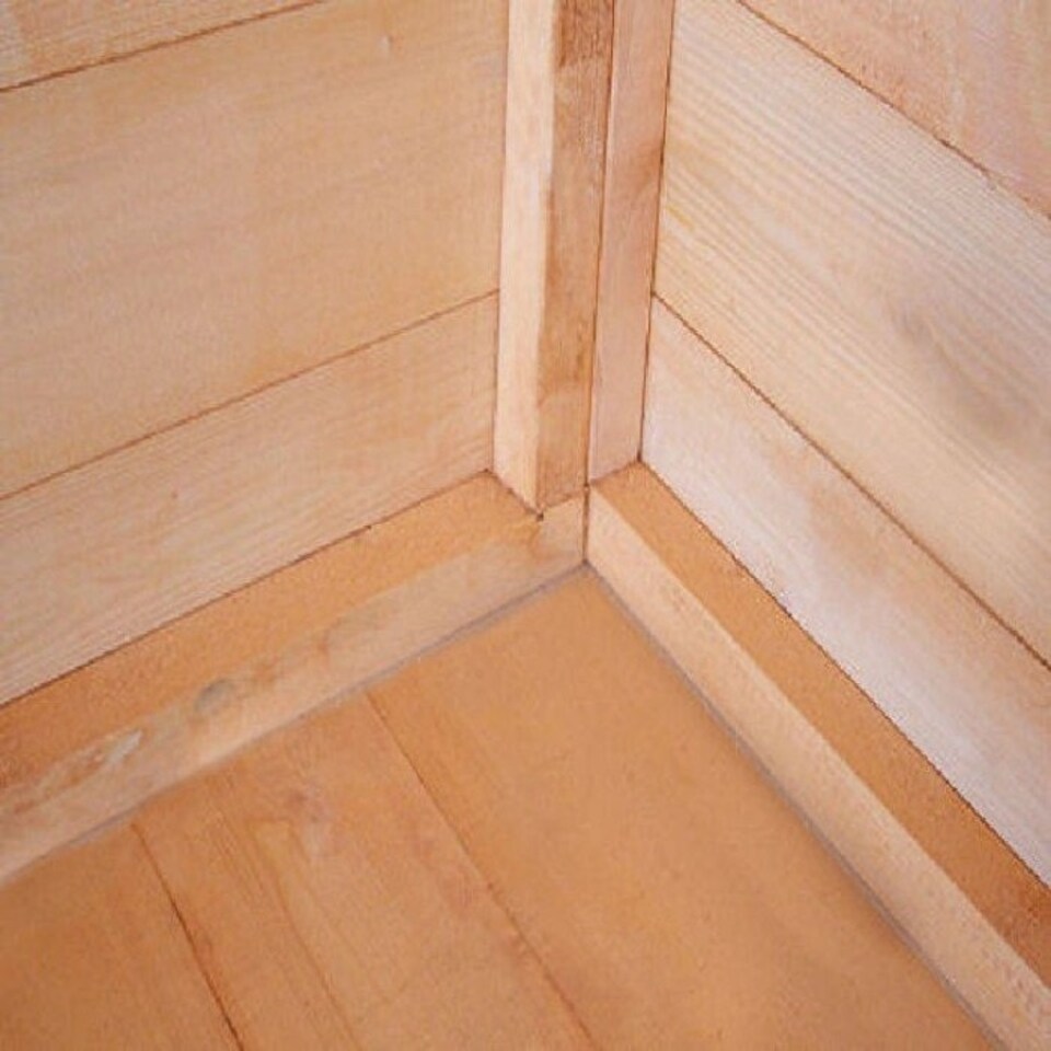 image 1 of Lodge 8 x 9 Feet Single Door with Two Fixed and Three Opening Windows Playhouse Brown