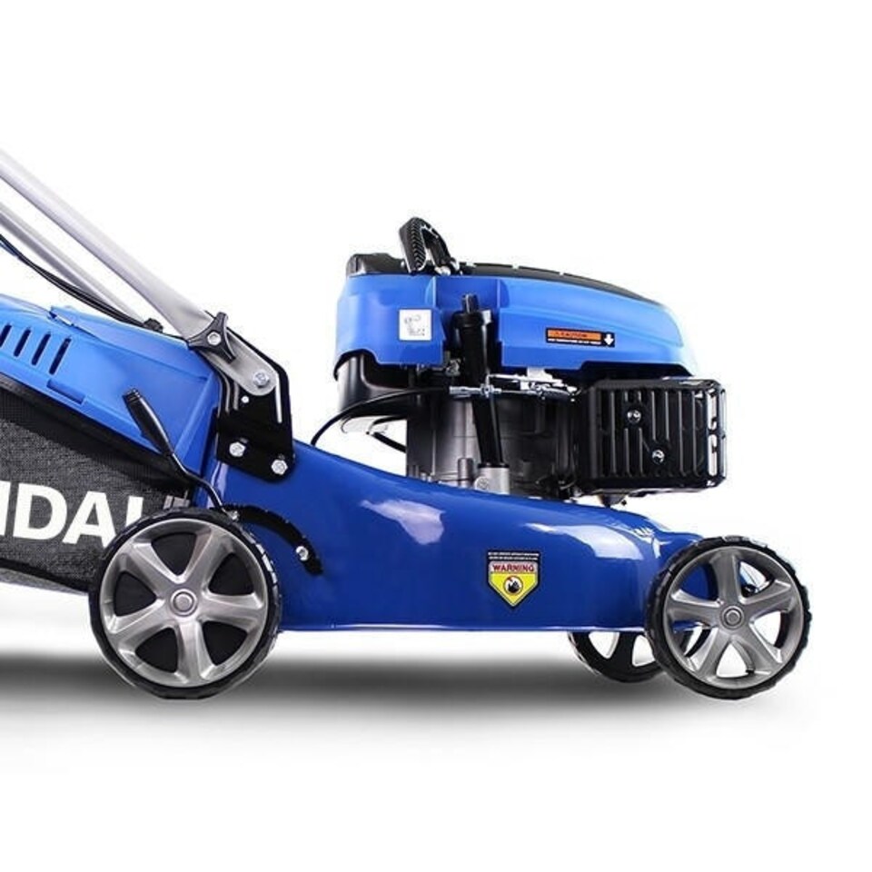 image 1 of Hyundai 17" / 42cm 139cc Self-Propelled Petrol Lawnmower, 25-75mm Cuts, Rear Discharge | HYM430SP
