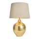 image 1 of BHS Gold Table Lamp with Natural Shade | Gold | Gold