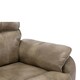 image 7 of Buckingham Dual Motor Electric Rise Recliner Bonded Leather Chair (Stone)