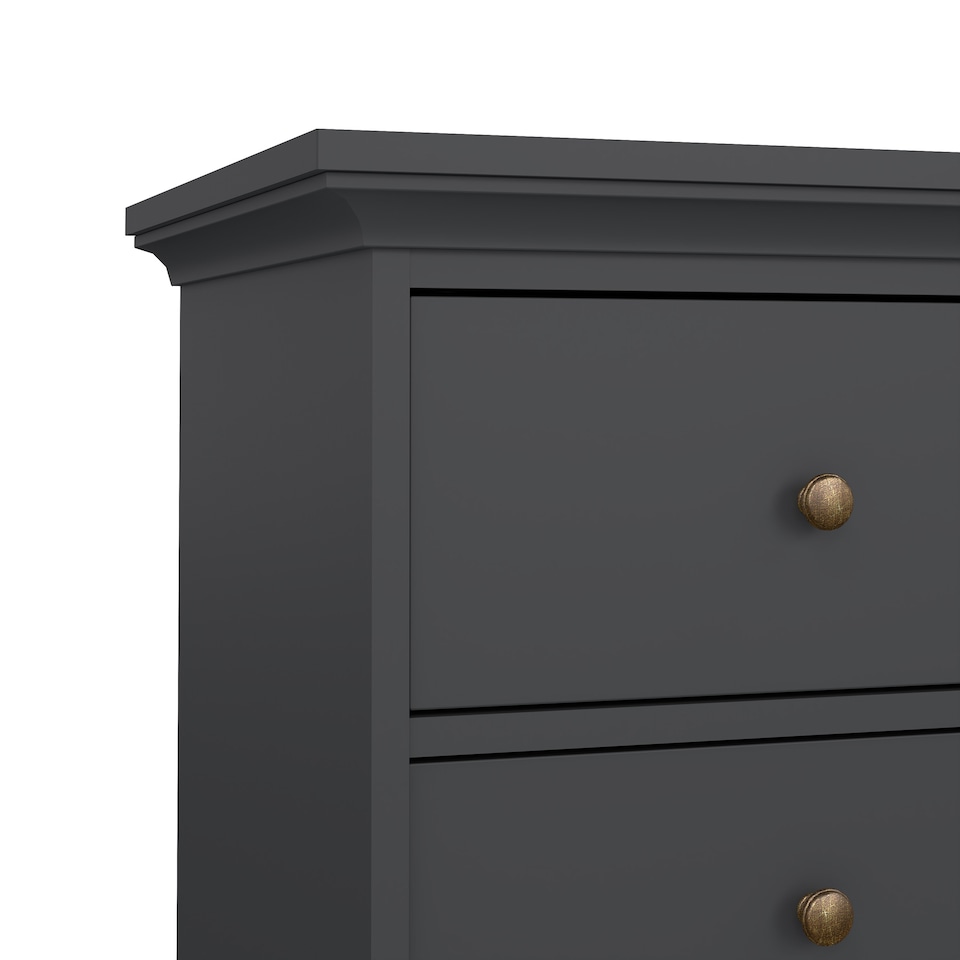 image 1 of Paris Chest of 4 Drawers in Matt Grey
