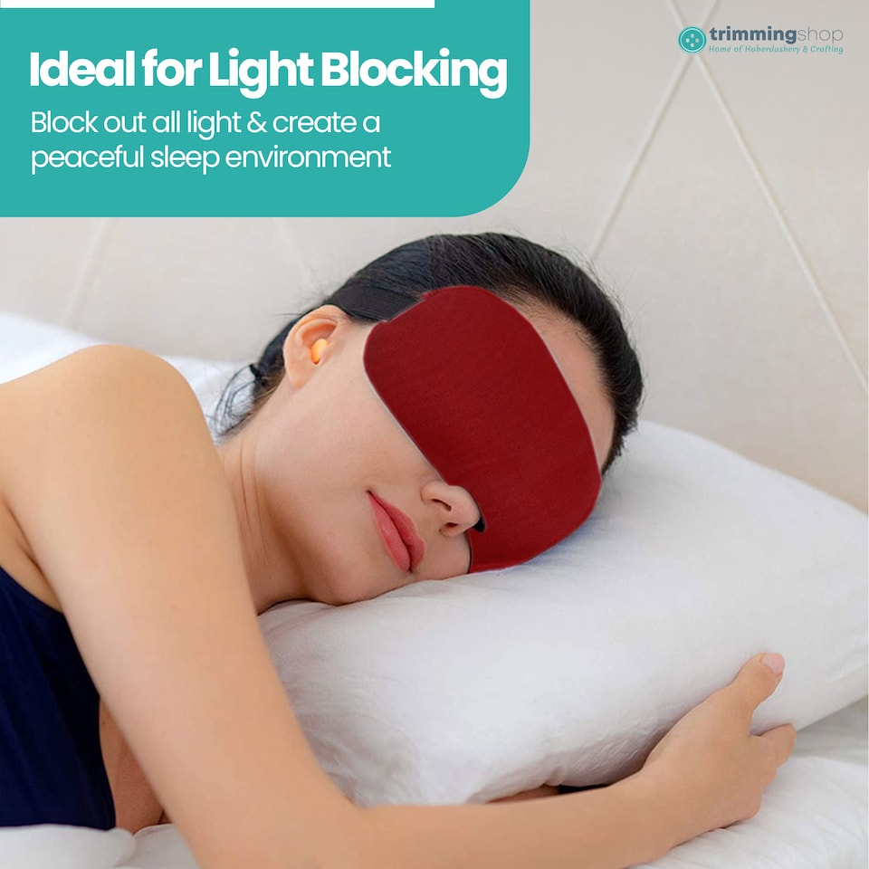 image 1 of 3D Sleep Eye Mask with Adjustable Strap Luxury Blindfold Sleep Mask