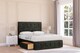 image 1 of Sloomy Cambridge Graphite Dumfries Divan Bed With Mattress No Drawers With 54" Floor Standing Headboard & 12" Matching Footboard 5' King | Grey | Graphite | King | 1