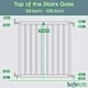 image 3 of Safetots Top of The Stairs Screw Fitted Stair Gate, Azure Blue Wooden, 63.5cm - 105.5cm, Wood Baby Gate, Safety Gate | Blue | 1