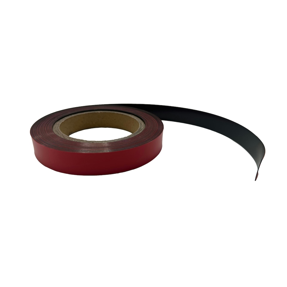 image 1 of 10m Red Magnetic Strip Roll with Dry Wipe Clean Finish
