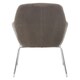 image 5 of Interiors by Premier Grey Velvet Chair, Ocassional Chair, Easy to Assemble Borg Chair, Comfy Office Chair
