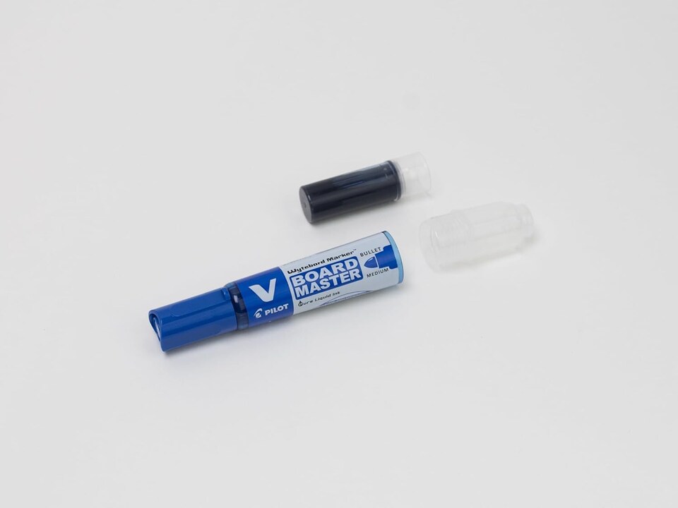 image 1 of Pilot V-Board Master Drywipe 10 Markers + 10 Refills Bullet Tip Black (Pack of 20) WLT556275