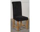 image 7 of Oslo 150 x 90 cm Medium Oak Dining Table and 4 Washington Fabric Chairs | Black | Black