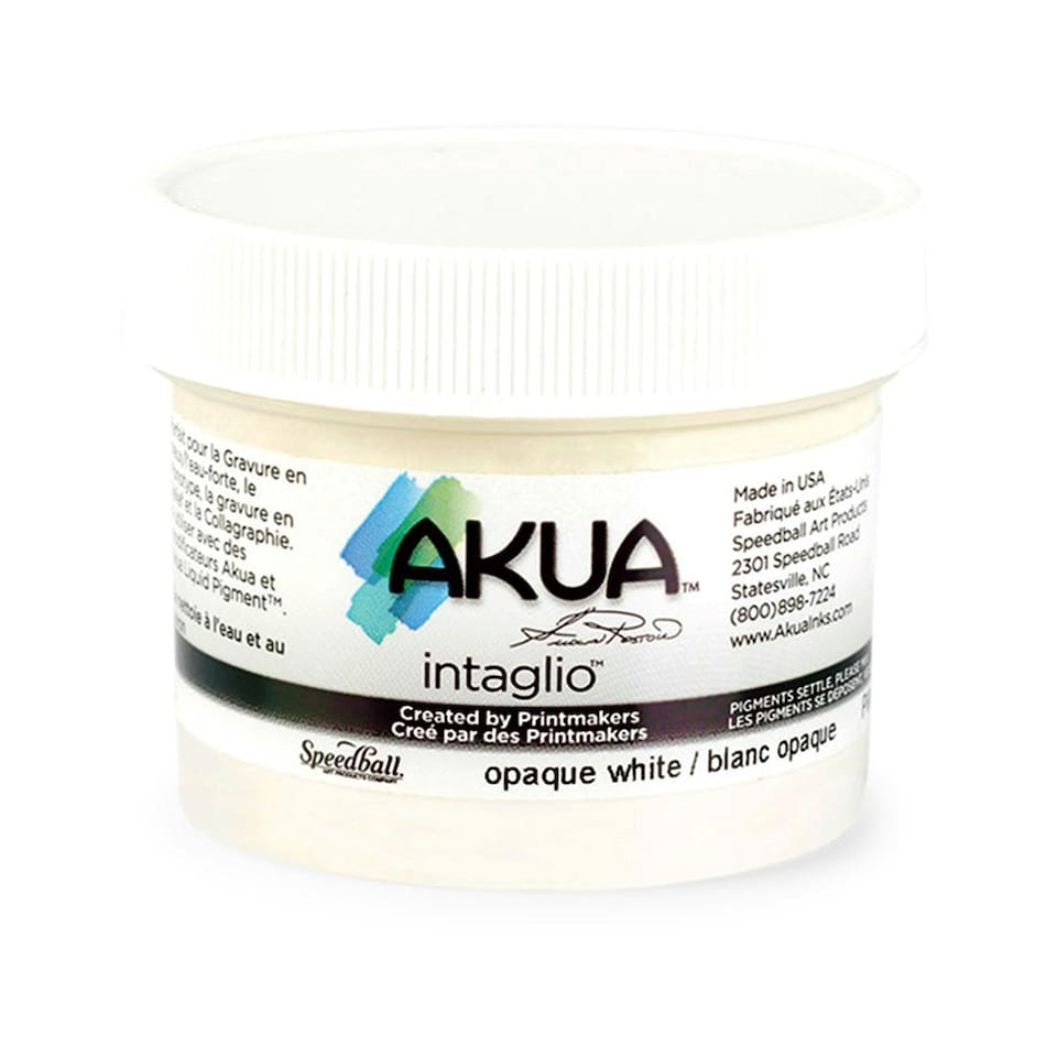 image 1 of Speedball Intaglio Water Based Printing Ink, Opaque White, 2oz