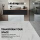 image 6 of NOVECRAFTO Vinyl Floor Tiles Self Adhesive – 18x18in Peel and Stick Waterproof Square Flooring for Kitchen, Bathroom & More – White Marble Design | White | 7.1 sqm