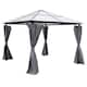 image 1 of Peninsula Polycarbonate Gazebo - L260 x W260 x H260 cm - Grey