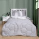 image 1 of OHS Quilted Embossed Patterned Soft Plump Coverless 7.5 Tog Washable Duvet Cover and Pillowcase Bedding Set Grey | Football | Single