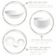 image 2 of Bormioli Rocco Prometo Glass Serving Bowls - 15cm - White - Pack of 6 White