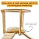 image 6 of NOVECRAFTO Modular Ceiling Cat Furniture – Wooden Hanging Cat Tower with Shelves, Bridge & Sleeper – Space-Saving Climbing System for Indoor Cats Brown
