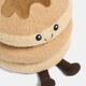 image 5 of OHS Sweetie Pie Filled Novelty Scatter Cushion Soft Fleece Toy Pillow | Brown | Maple the Pancake