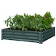image 6 of Outsunny Raised Garden Bed Metal Patio Backyard Flower Vegetable Planter Green