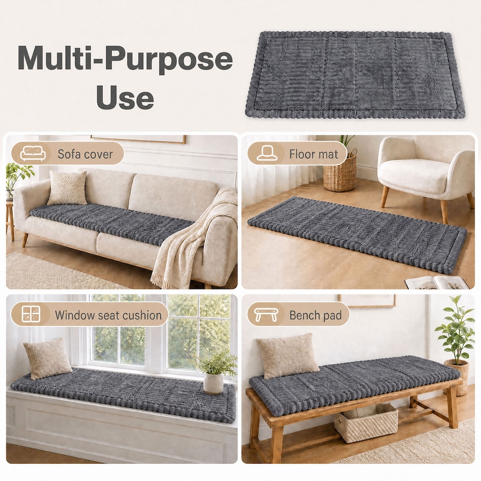 image 1 of Marlow Sofa Cover Corduroy Non Slip Machine Washable