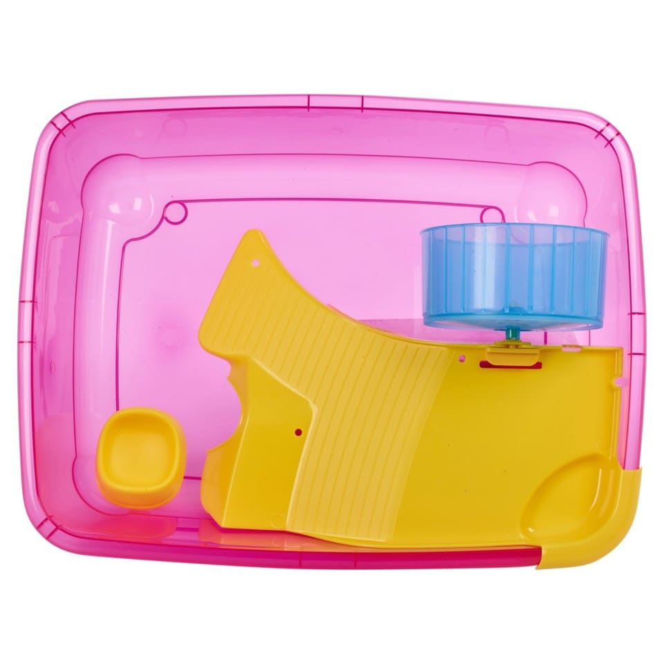 image 1 of Hamster Guinea Pig Pet Animal Terrarium Cage Play Wheel House Hutch Enclosure
