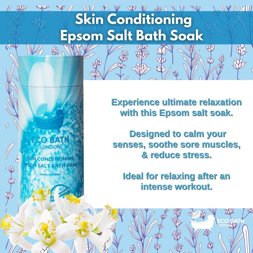 image 1 of Skin Conditioning Epsom Salt Bath Soak Gift Tube